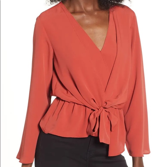Topshop Wrap Blouse - Picture 3 of 3